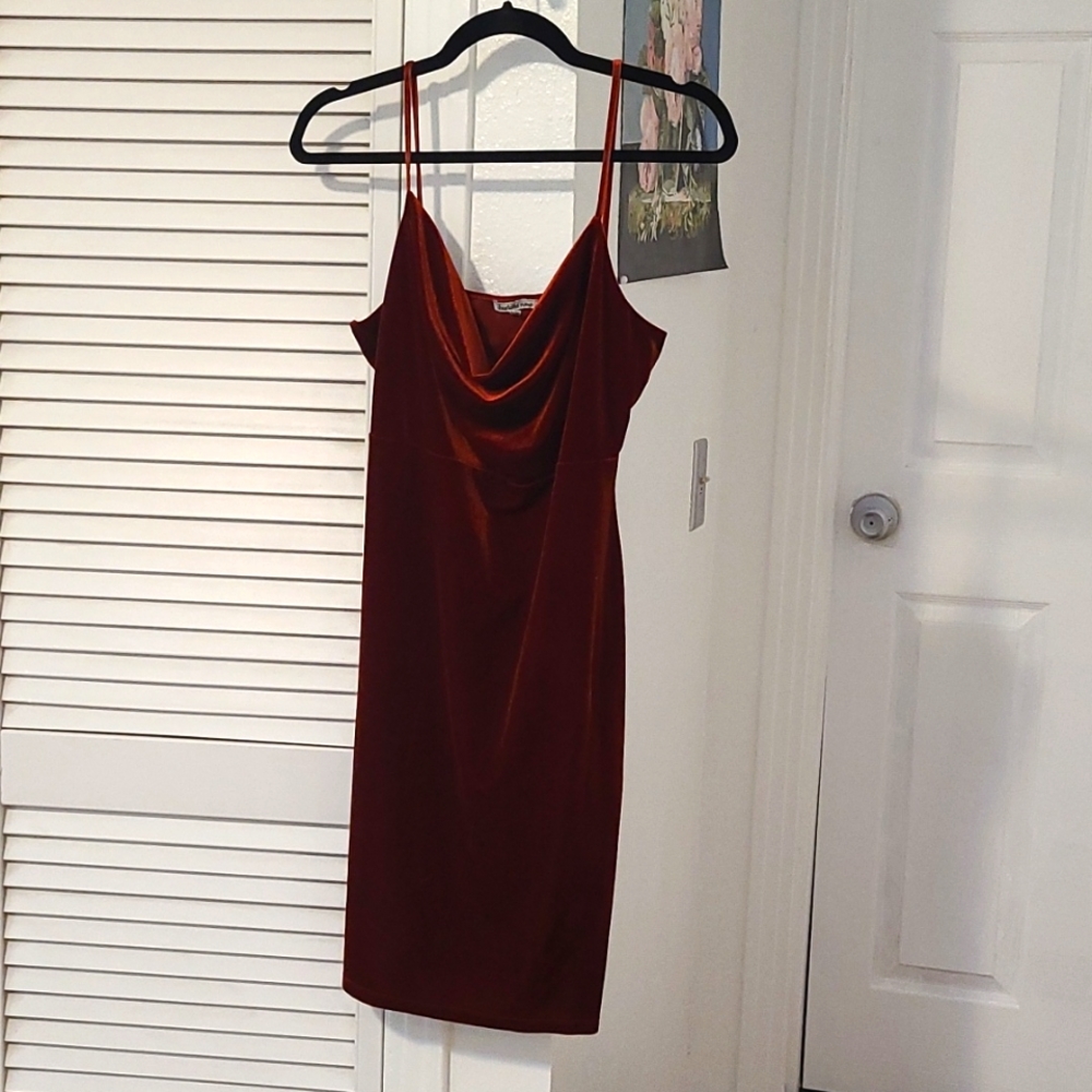 Charlotte Russe Large Burnt Orange Dress